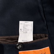 Wilkes Bashford ウィルクスヴァシュフォード ツイード ヘリンボーン コート 裏地ペイズリー サイズ M /LE.MA.TEXイタリア生地/タカキュー