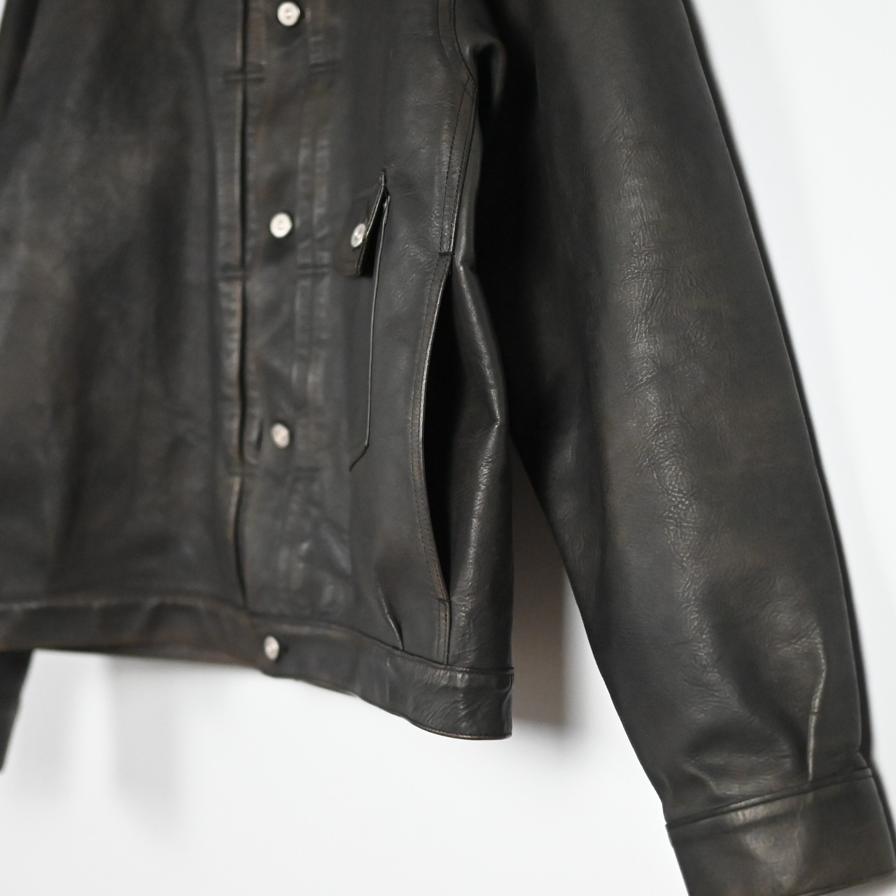 OLD JOE / PATINA HORSE-HIDE RIVETED JACKET
