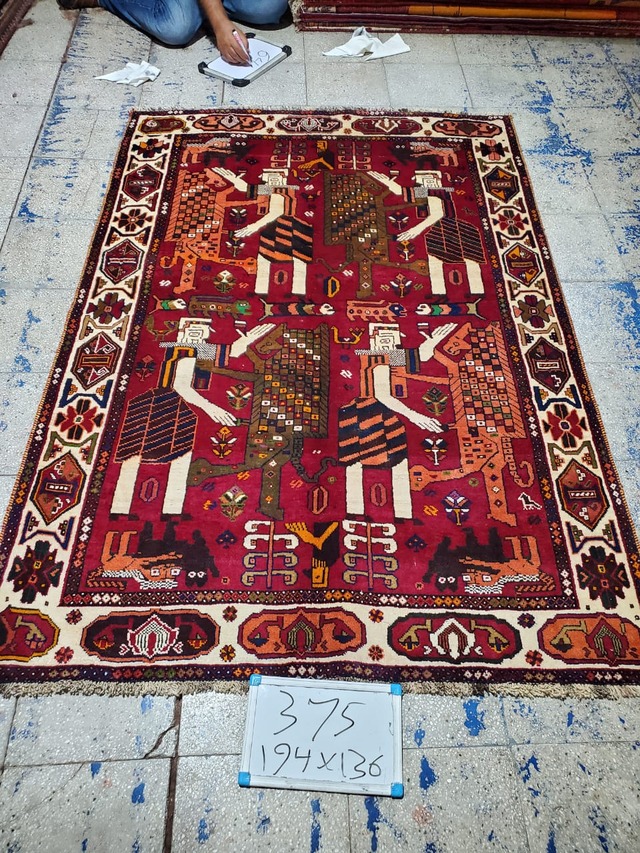 絨毯クエスト79【No.181】Tribal Rug　トライバルラグ　※現在、こちらの商品はイランに置いてあります。ご希望の方は先ずは在庫のご確認をお願いします。