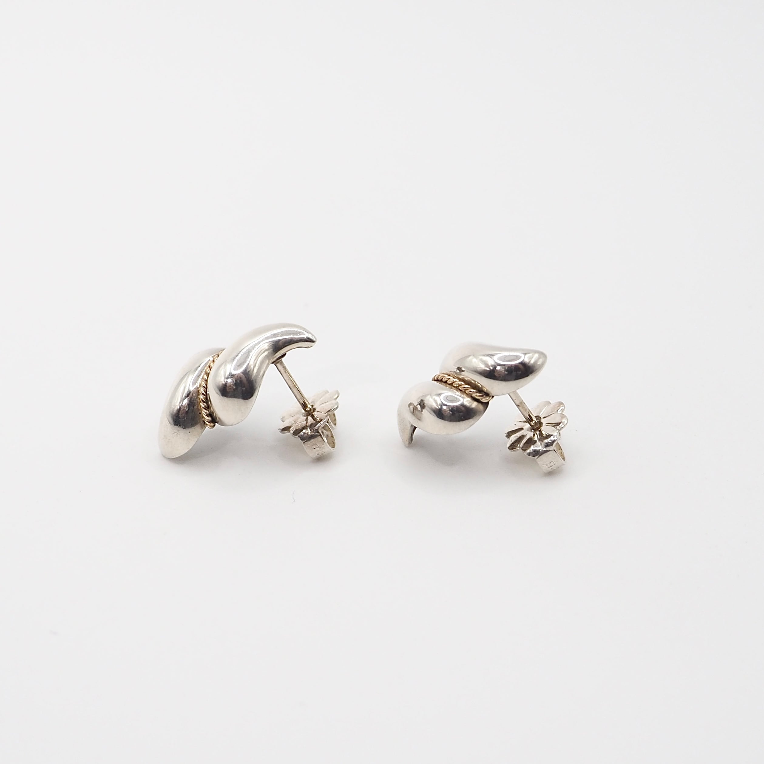 Tiffany&Co. ツイストロープ コンビピアス シルバー925 K18