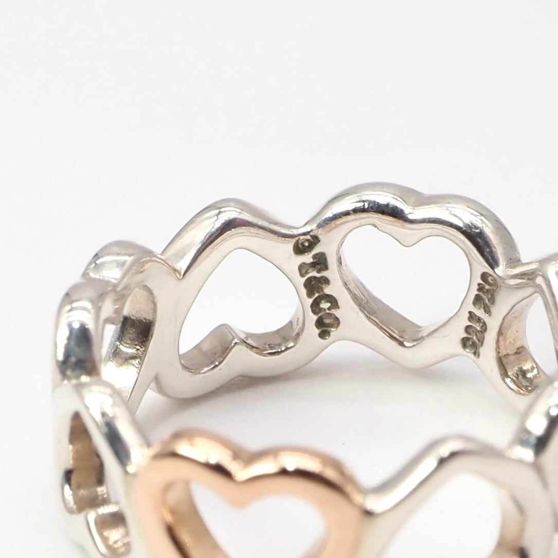 Tiffany&Co. 約8号 センチメンタル ハート リング シルバー925