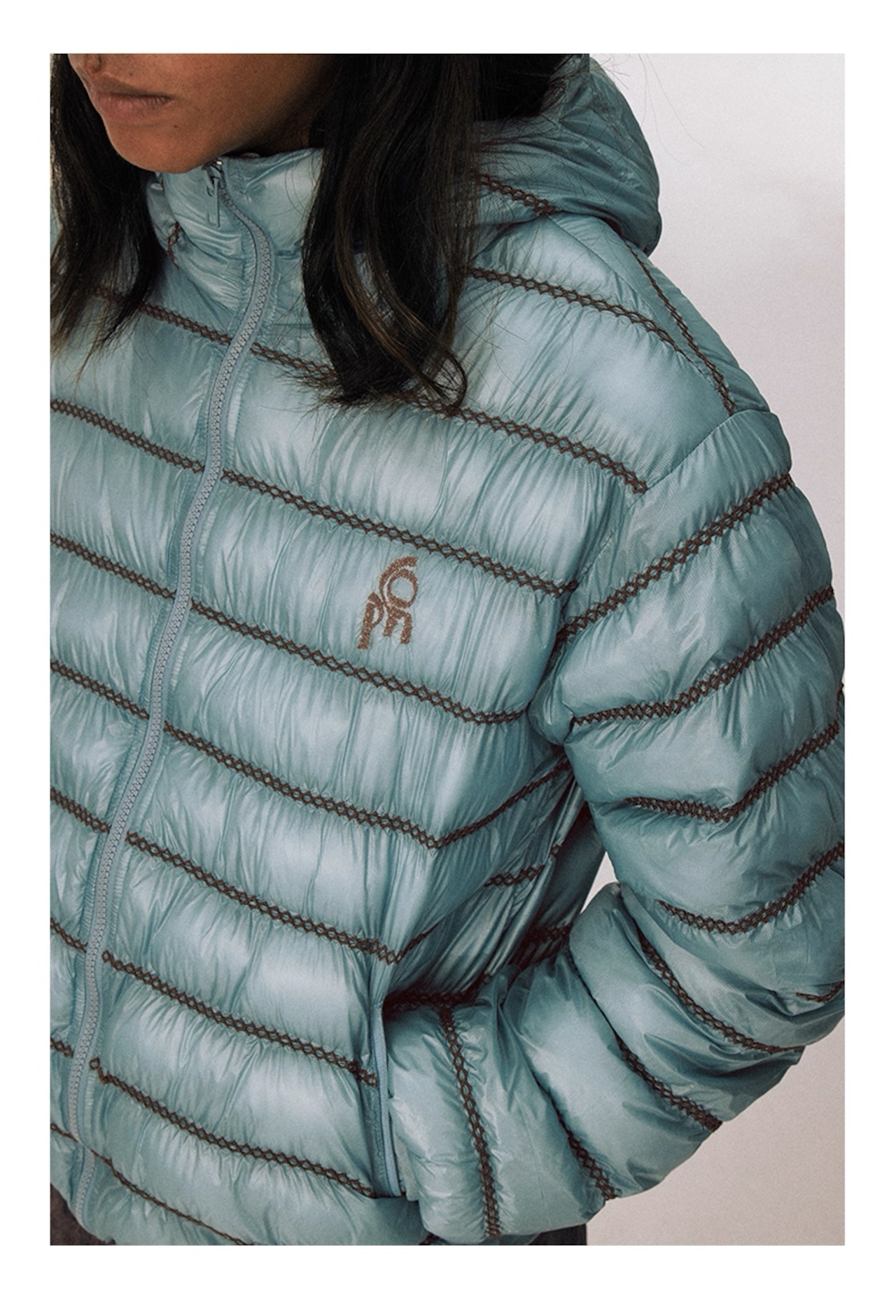 CONP Down Zip Outer Snow Mist