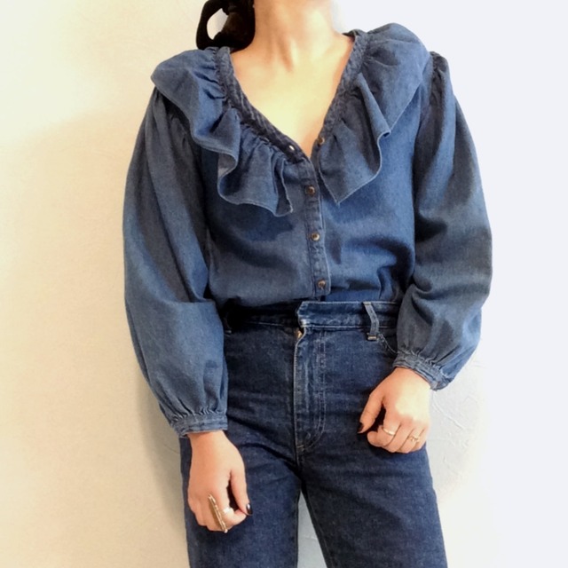 denim blouse