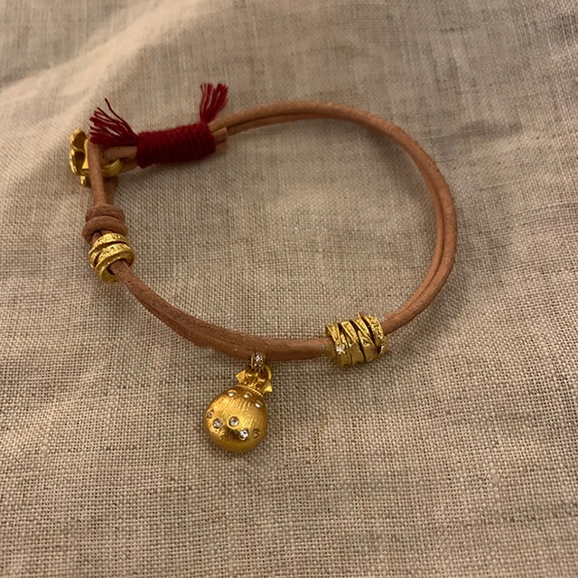 Somedayifレトロ金色のひょうたんブレスレット 2s