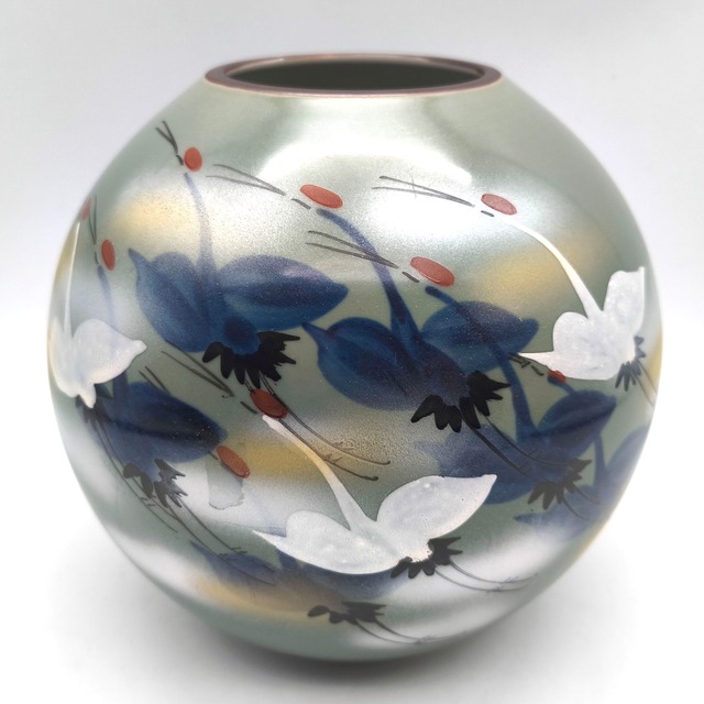 九谷焼・光龍・花器・花瓶・花入・No.260619-36・梱包サイズ80