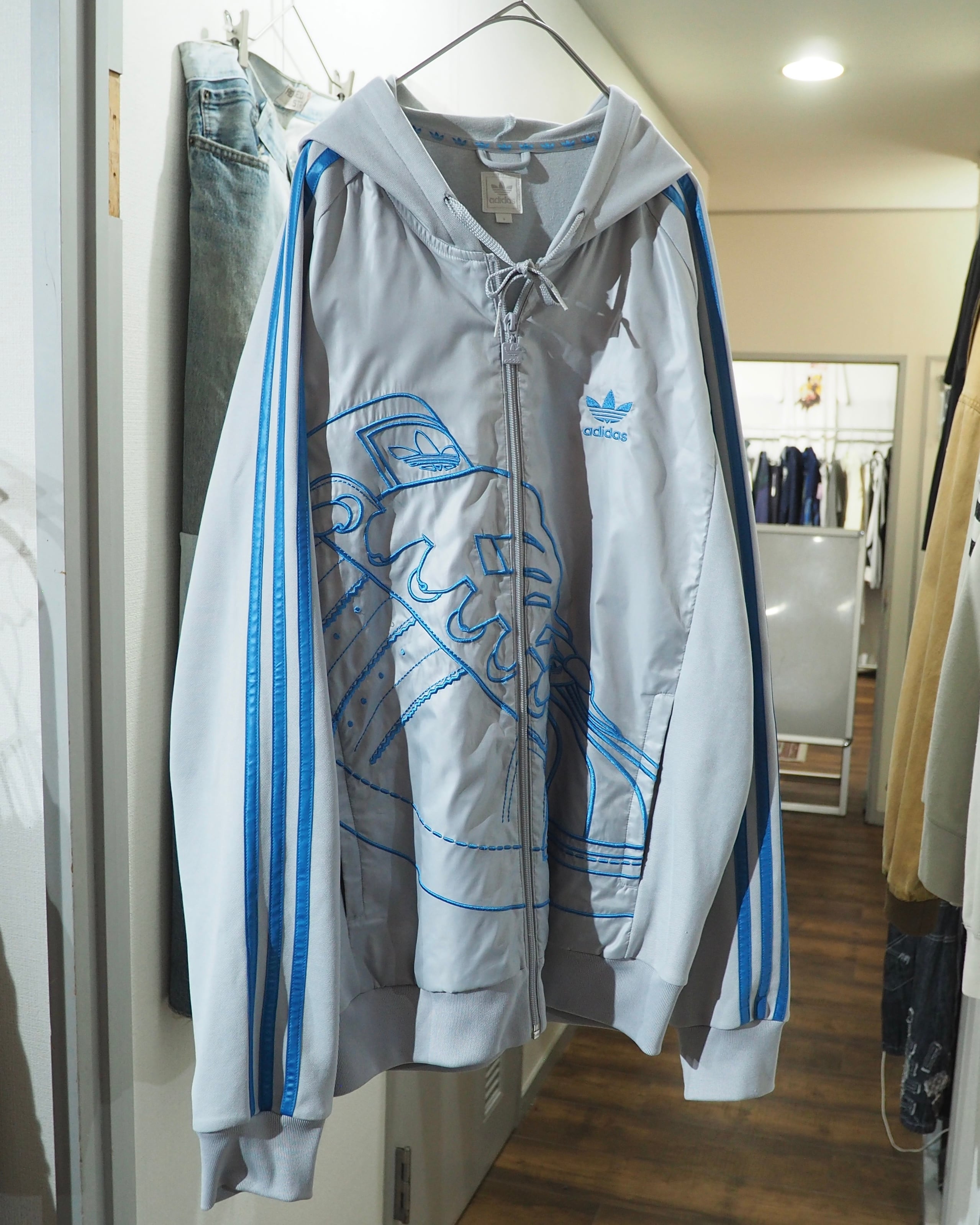 2006s ” adidas - SUPERSTAR ” Embroidery Full Zip Track Parker Jacket