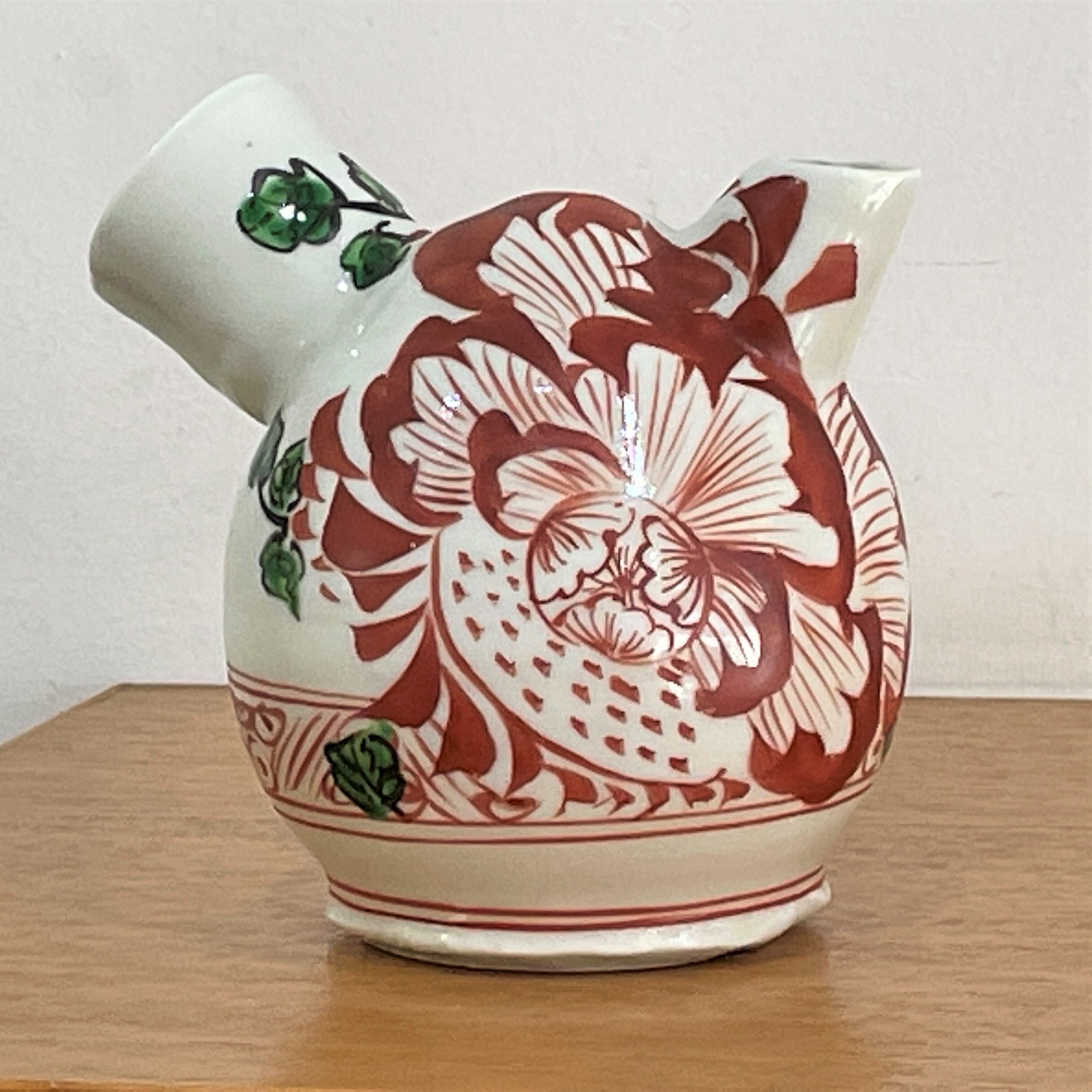 置物 徳利 二口燗 おうち時間 吉祥文様 手作り 手描き 一点物