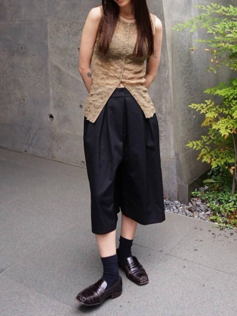 TODAYFUL】2way Sheer Knitvest | LASHIC