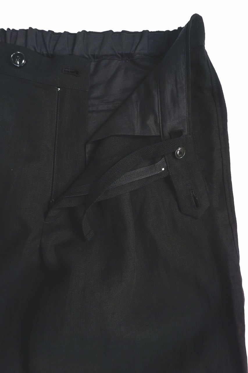 Belgium Linen High-Density Wide Pants