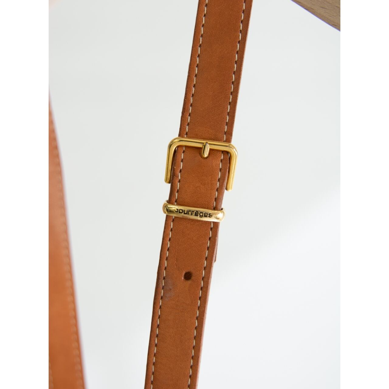 【courreges paris】Made in France PVC×Leather Crossbody Bag(クレージュ フランス製 PVC×レザークロスボディバッグ ショルダー)