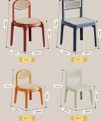 ラタン風 キッズチェア 子供用椅子 PP素材 滑り止め付き カラフル スタッキング 軽量 安全 幼児用 保育園 幼稚園 家庭用 藤編み風 北欧風 おしゃれ