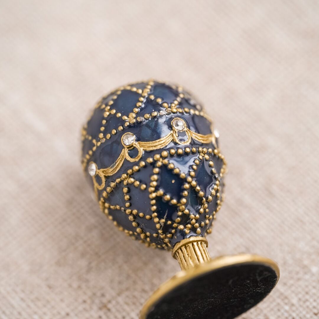 Faberge Collection: Candle Holder Blue | flemington