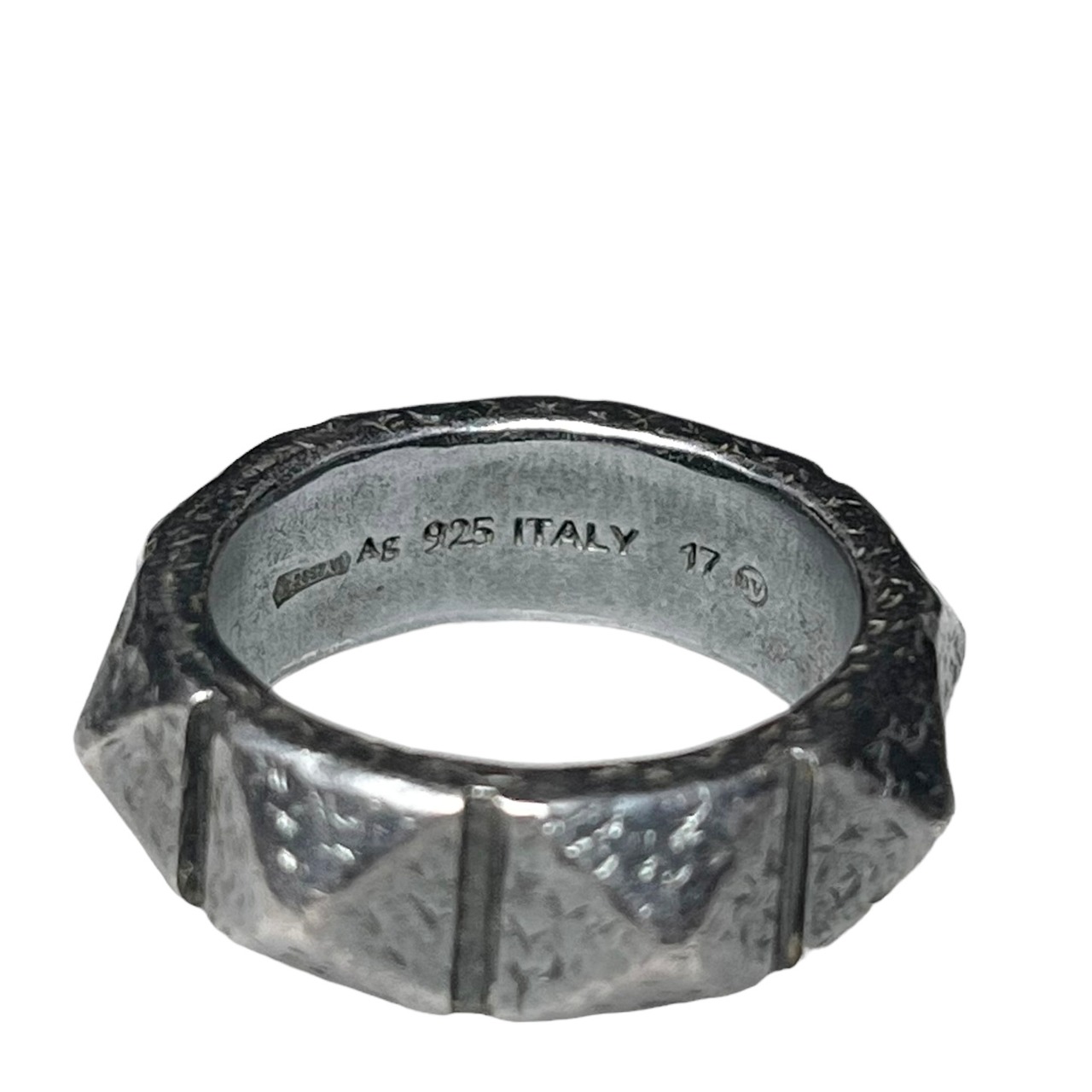BOTTEGA VENETA silver band ring