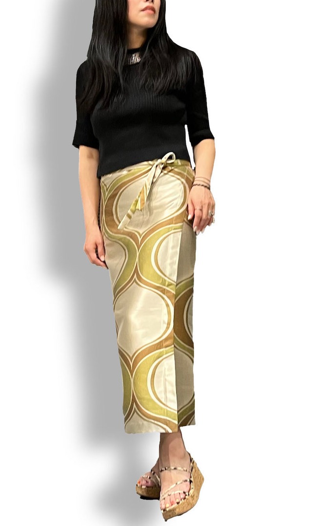 Kimono-Midcentury Kimono style skirt