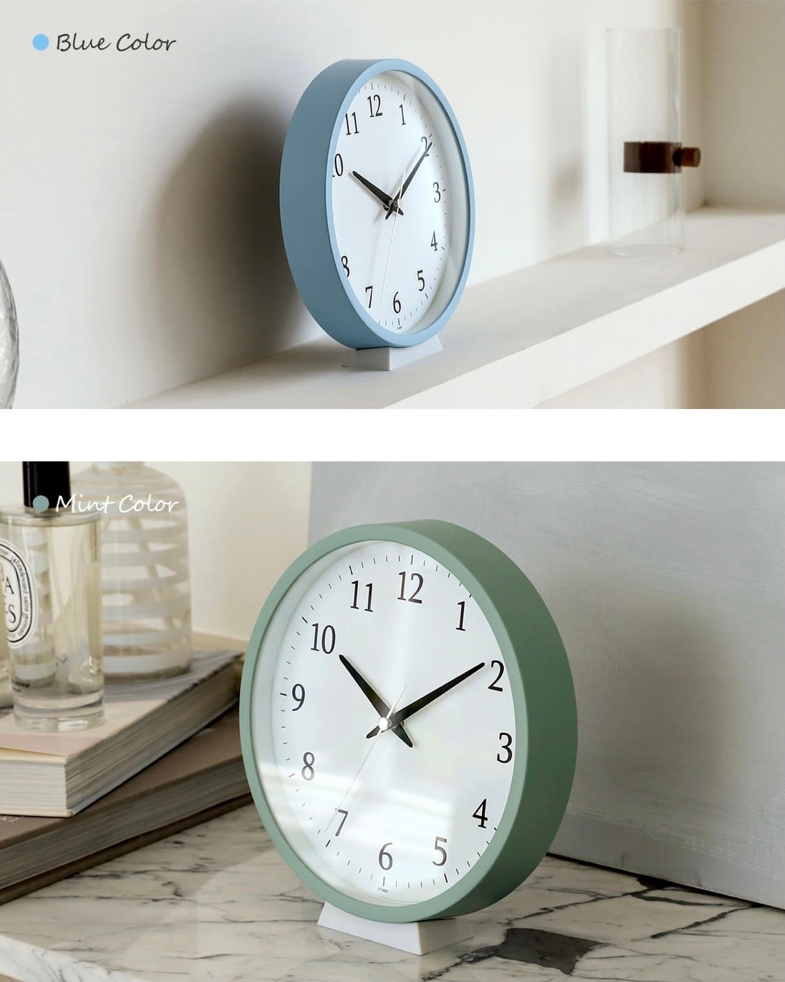 multi use 2 in 1 clock 5colors / 卓上時計 壁掛け時計