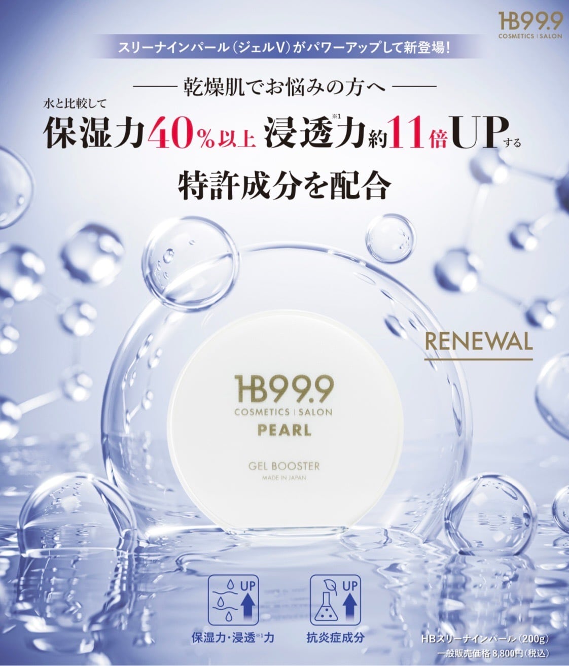 【新品・未使用】HBスリーナインパール ジェルブースター 200g 日本製 HB スリーナインパール（200ℊ） | SAKURAYA