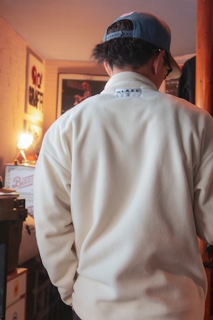 LOGO PATCH MICRO FLEECE JACKET [ECRU]