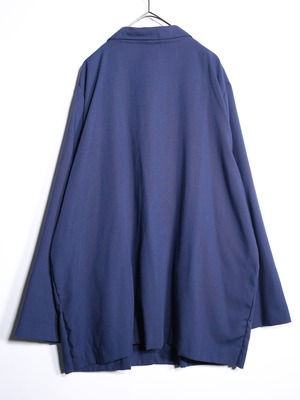 over silhouette deep navy easy tailored jacket