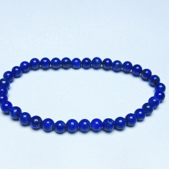 ラピスラズリ ブレスレット 5mm 一点物 メール便可 [M便 1/10] 111-48484