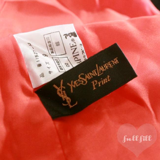 ラピーヌ ×イヴ・サンローラン プリントコットンワンピース 古着