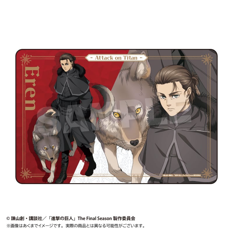 5月発売予定】進撃の巨人 ラバーマット ウィンターアニマルver
