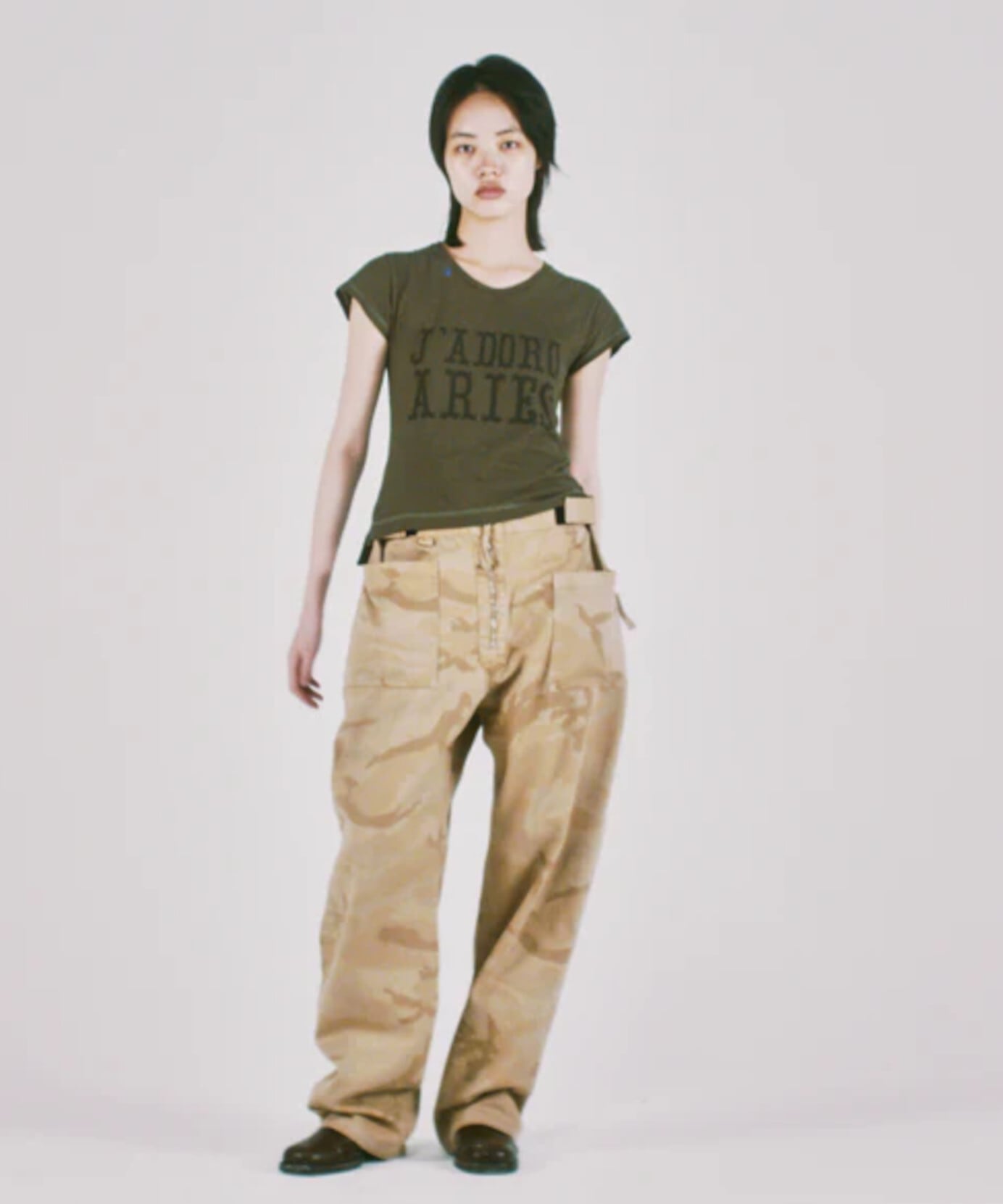 UNIVERSAL PRODUCTS. / COTTON 1TUCK TROUSERS (BEIGE) | AfterSchool