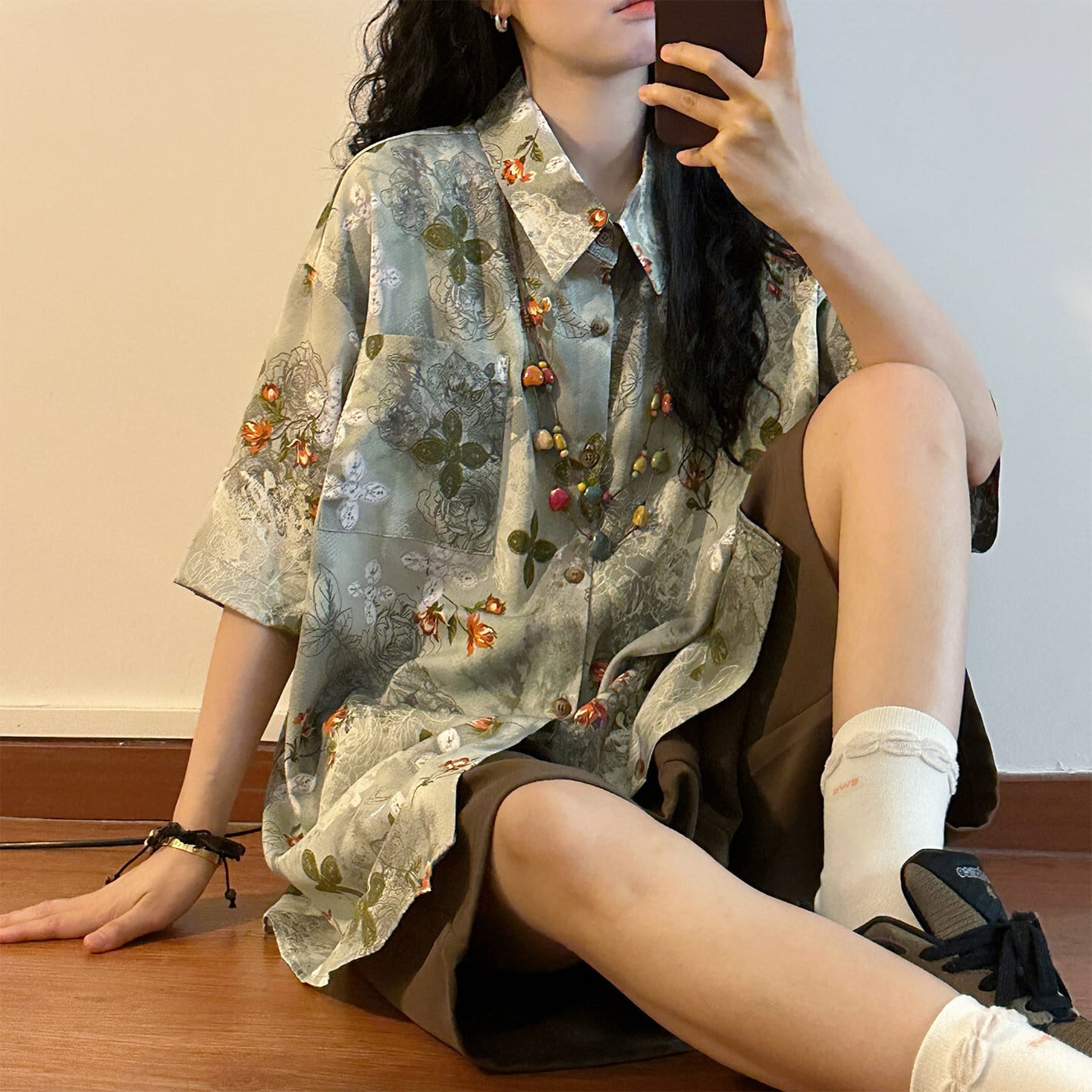 UATONLINEシリーズ】☆シャツ☆ ネックレス付き トップス ユニセックス