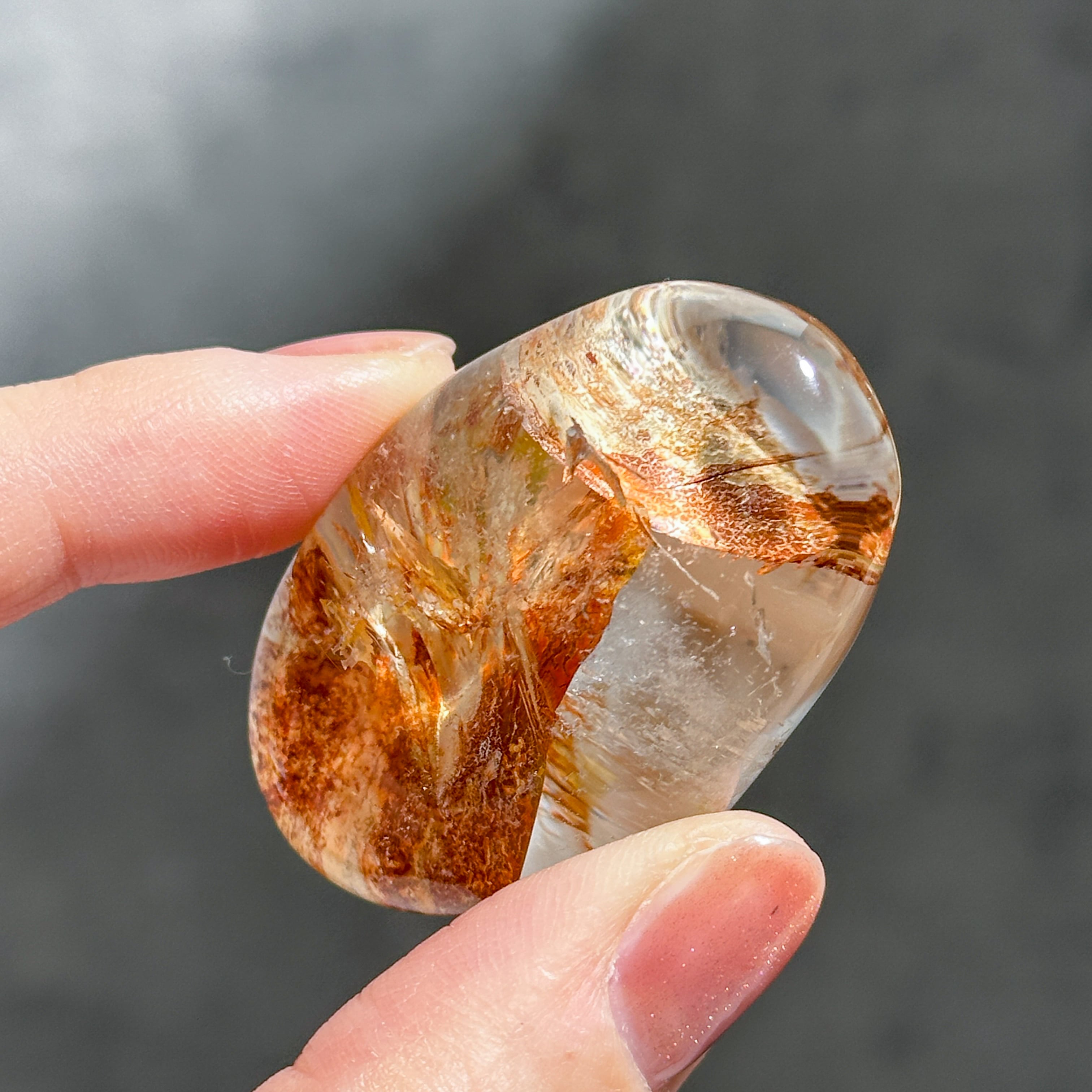 ミナスジェライス産ガーデンクォーツ レンズ23◇Garden Quartz◇天然石