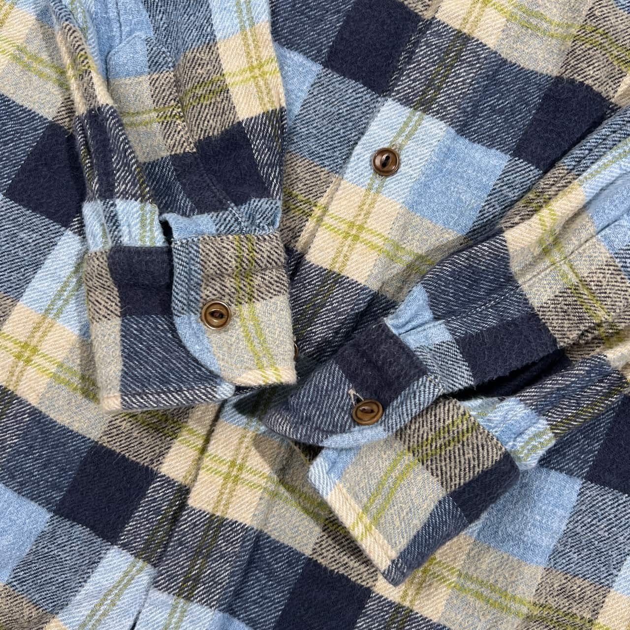 45R フォーティファイブアールピーエム チェック BD ボタンダウン 長袖 ネルシャツ 3/ブルー系 メンズ