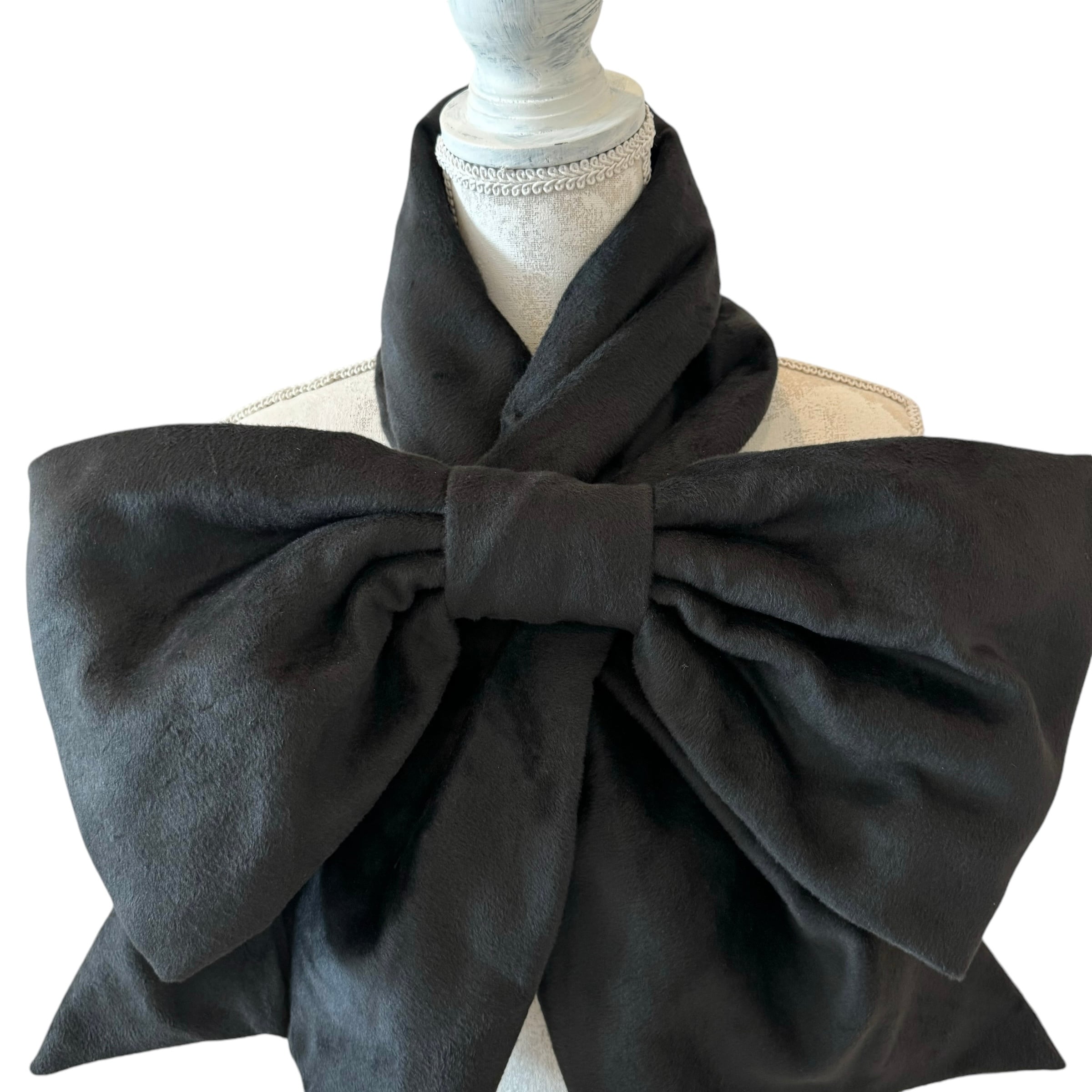 リボンマフラー BLACK