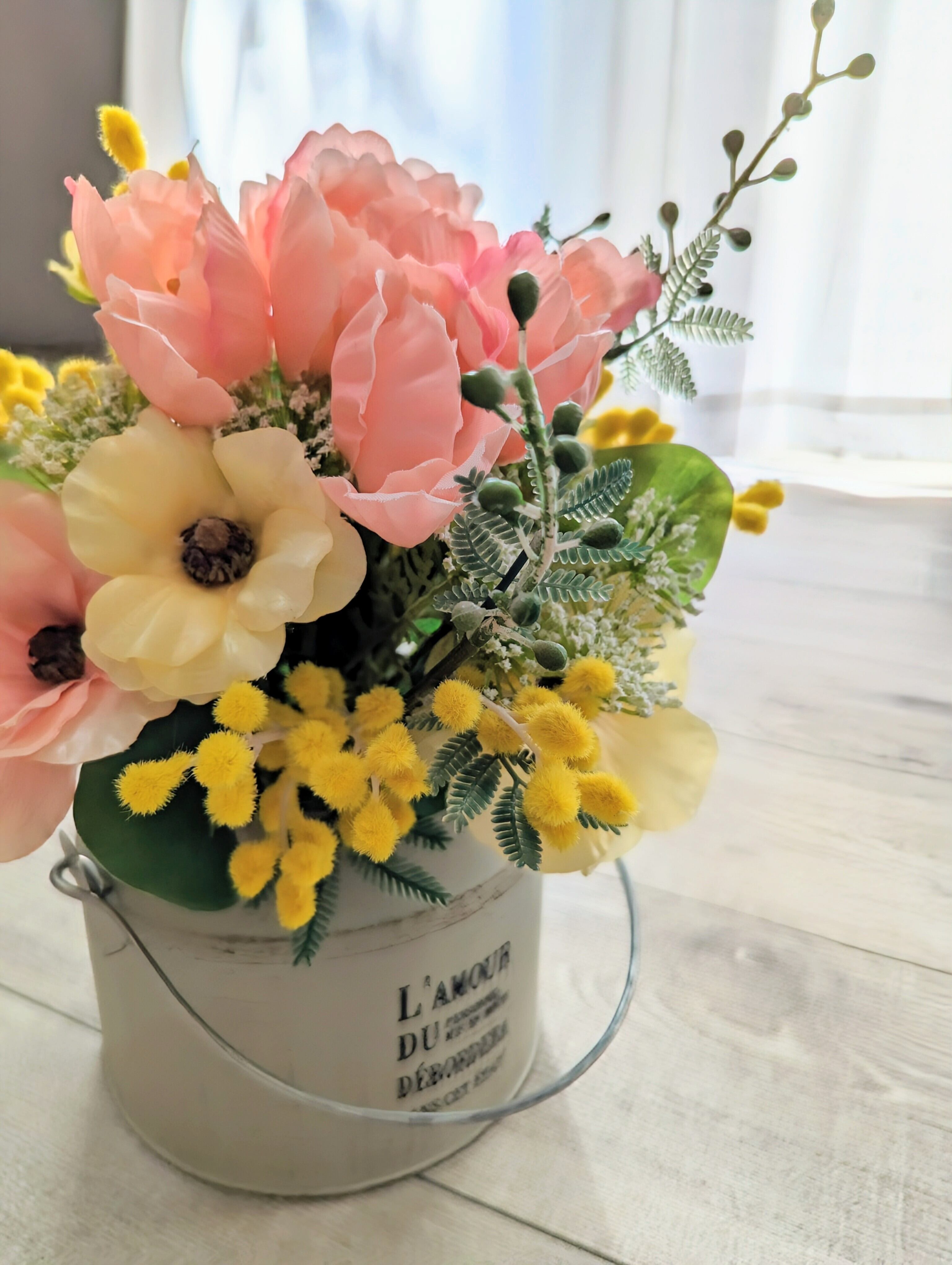 春色Petit Bouquet〜ミモザ×チューリップ×ラナンキュラス ラックス