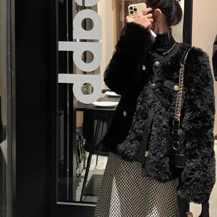 ゴールドボタンファーコート A2459 | Life365