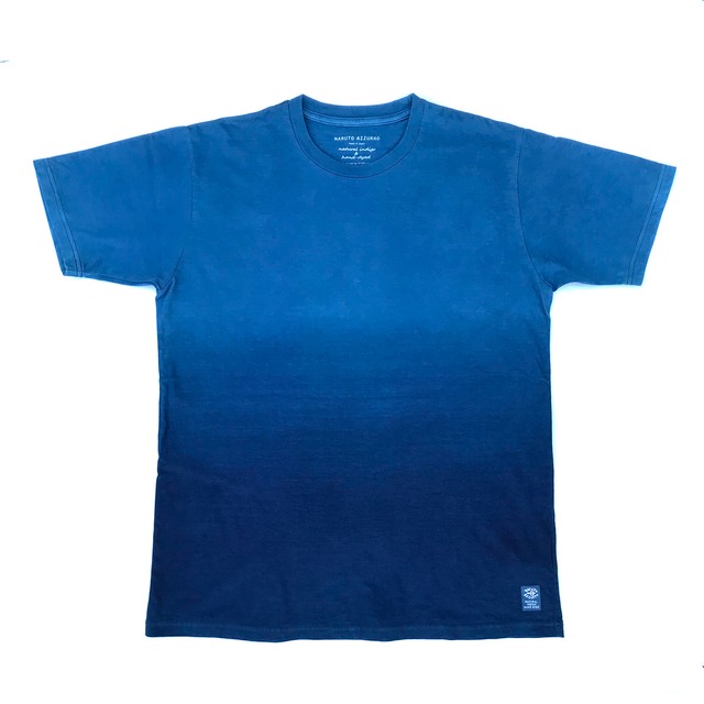正藍染めグラデーションTシャツ