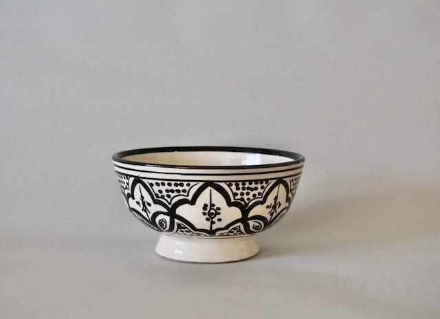 MOROCCO - SAFI POTTERY BOWL (M) - Black