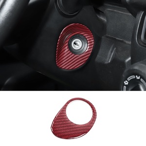 【在庫処分】ANTC スズキ ジムニー JB64・JB74 専用 内装装飾 鍵穴点火スイッチ装飾 シール保護 カバー ジムニー2019+専用設計、Jimny内装パーツ B64W JB74W アクセサリー (赤)