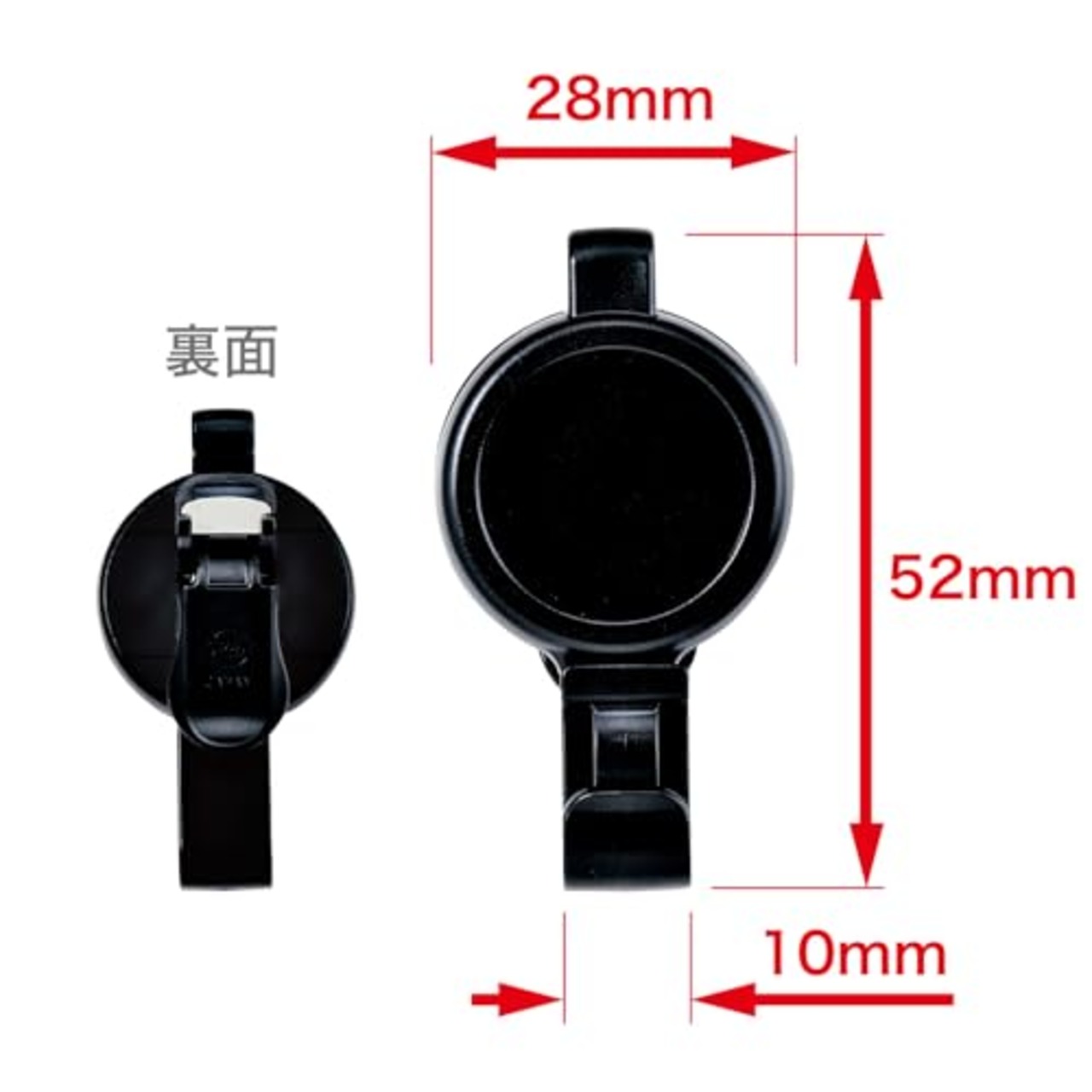 オープン工業 リールクリップ ネームプレート 名札 カードホルダー ネームホルダー リール 伸縮 伸びる 1個 NX-10P