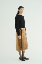 CLANE CABLE SHORT KNIT TOPS