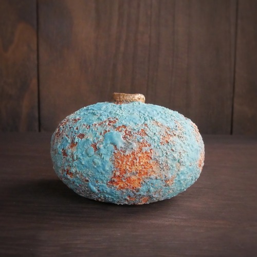 弥生小壺 no.21 wild turquoise
