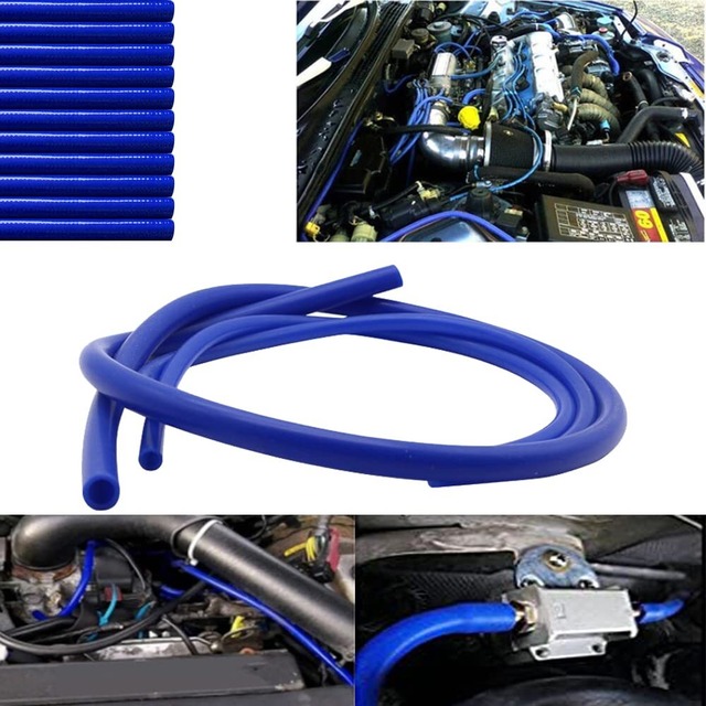 シリコンホース 内径4ミリ 青 耐熱 汎用 バキュームホース 車 シリコンほーす(4mmX3ｍ)