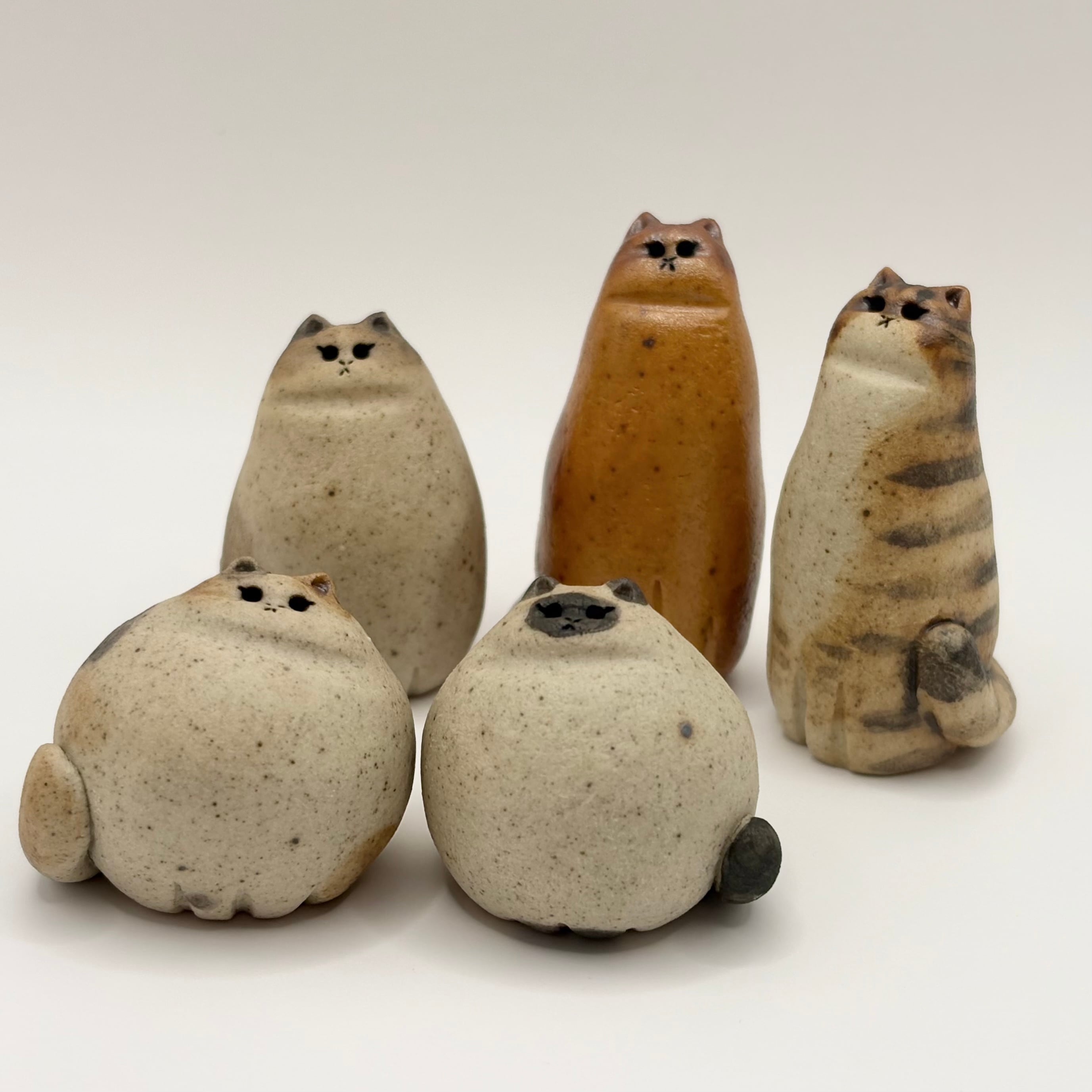 らふねこ 手作り陶器のちいさなねこ | やきもの みちかけ . 三池焼