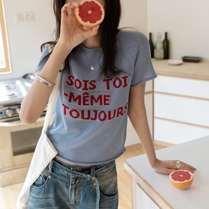 message knit tops　k-0207