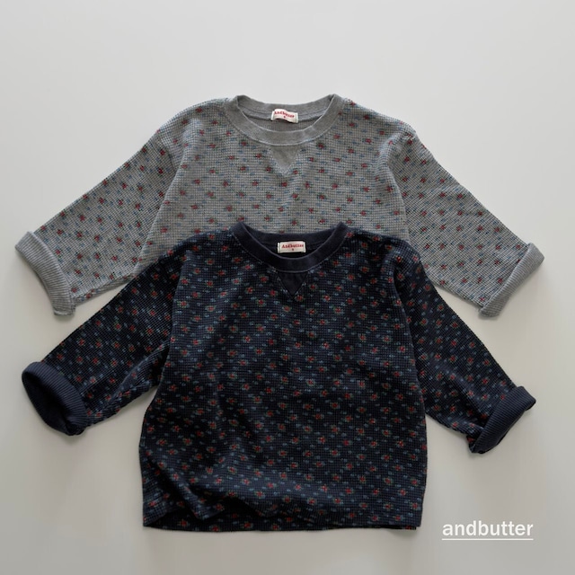 【取寄/韓国直送】and butter コジフラワーTシャツ｜秋服｜韓国子供服｜26/AT