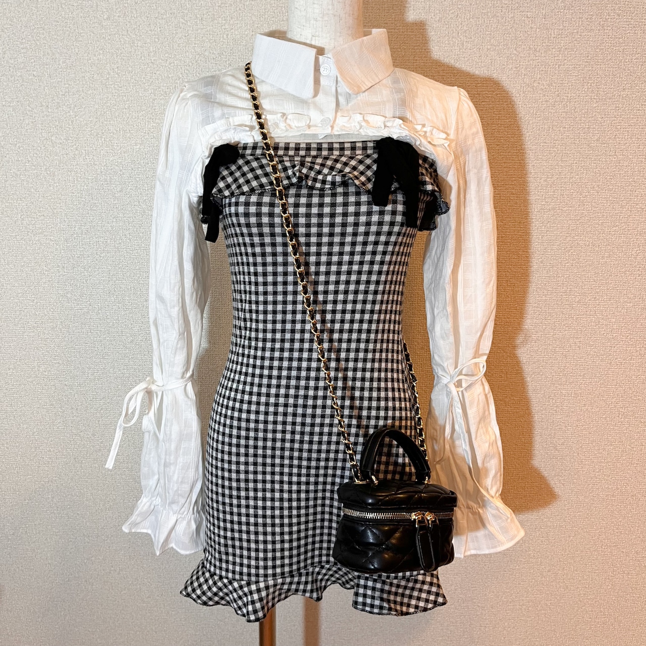 キルティングミニチェーンバッグ LK806