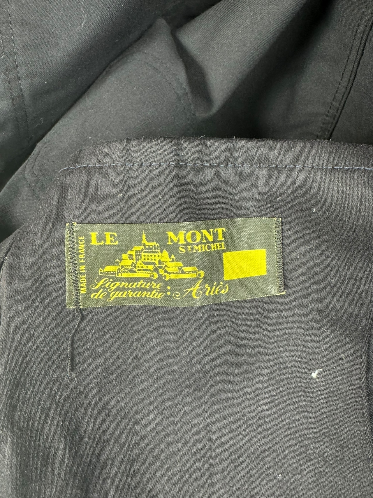 【DEADSTOCK】”Le Mont Saint Michel” Black Moleskin Jacket