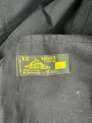 【DEADSTOCK】”Le Mont Saint Michel” Black Moleskin Jacket
