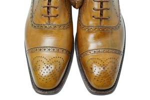 【Silvano Lattanzi】Semi-brogue Brown 39 (Second Hands)