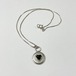 Old 925 Silver Onyx Heart Pendant Top