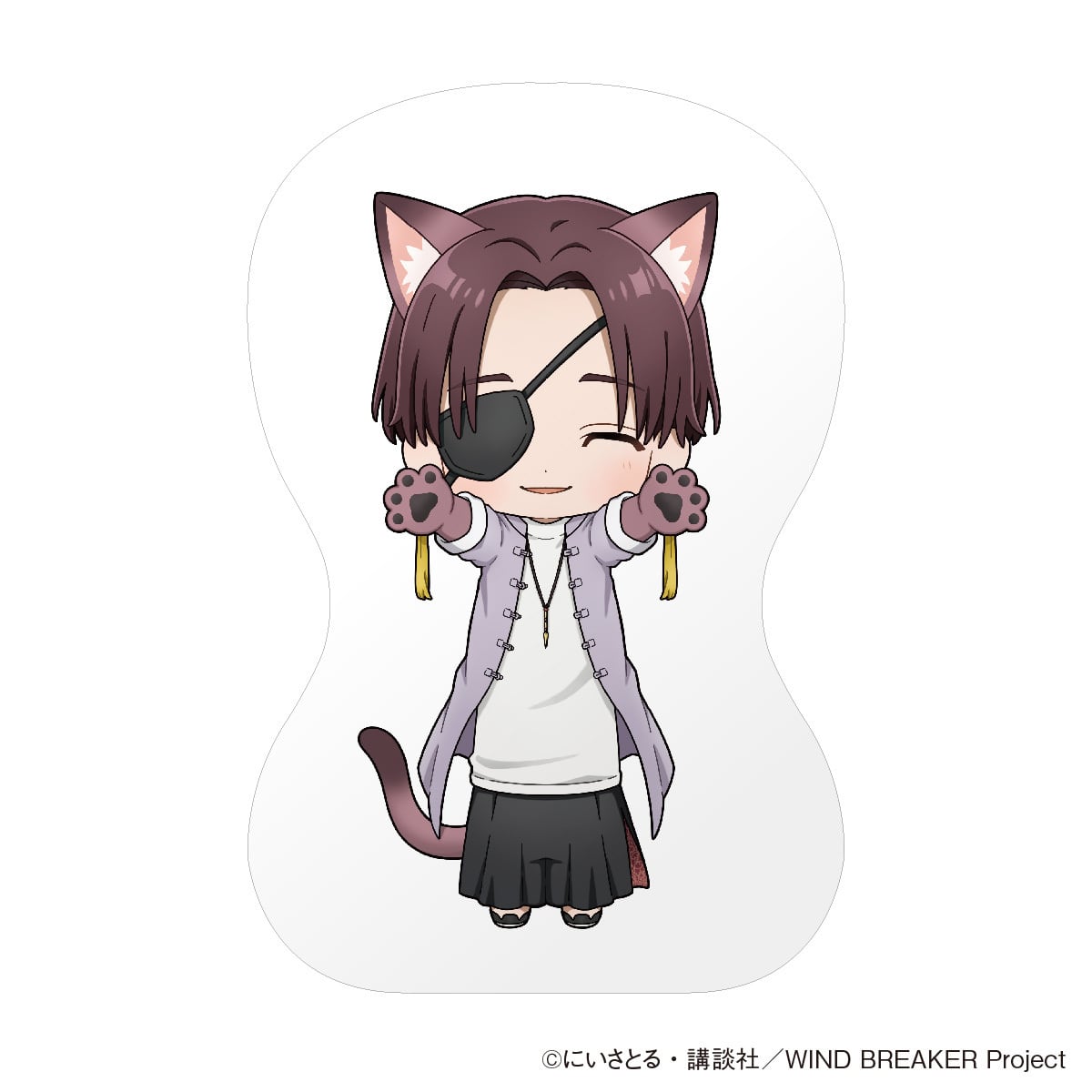 【MCMC猫】少年春風 WIND BREAKER】のび猫クッション（蘇枋 隼飛） | キャラfab