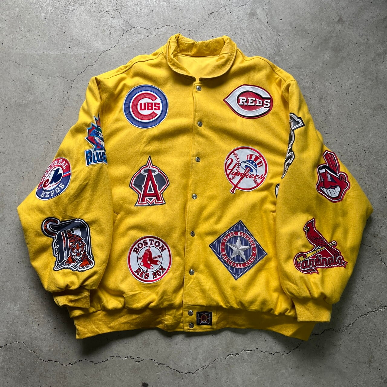スーパービッグサイズ 90年代 MLB ジェフハミルトン レザーワッペン 