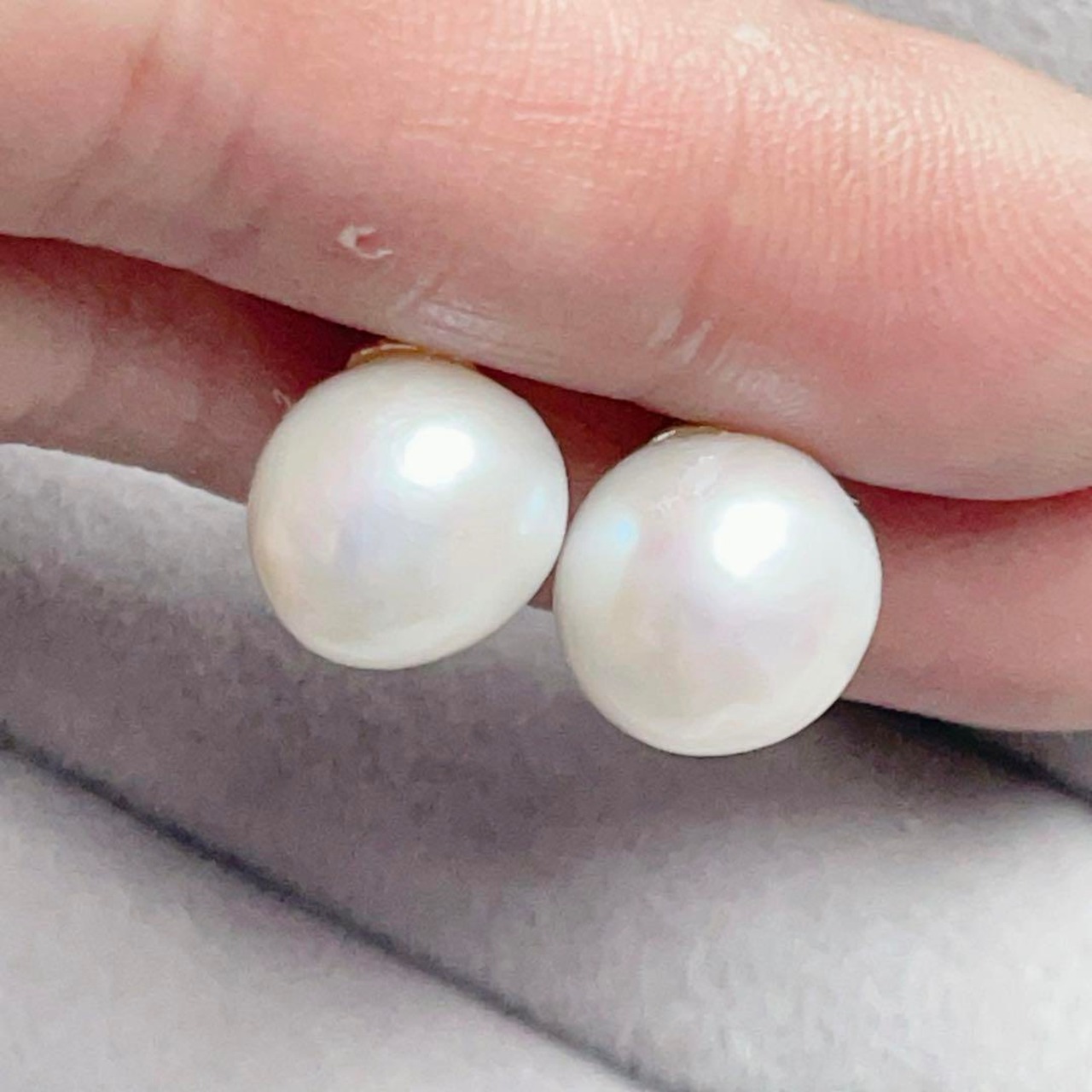 136大粒バロックパール スタッドピアス☆10mmシルバー925 | Bijoux.R